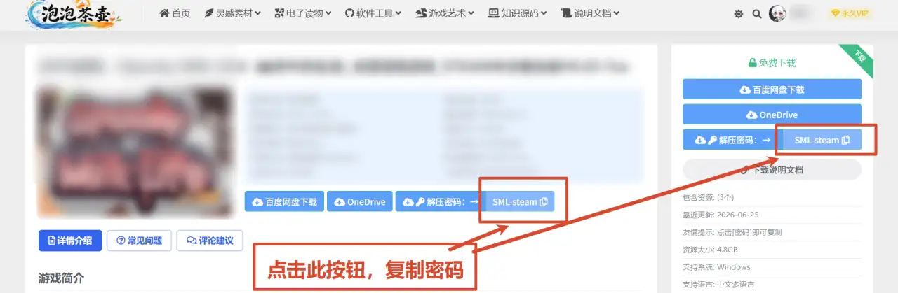 复制解压密码