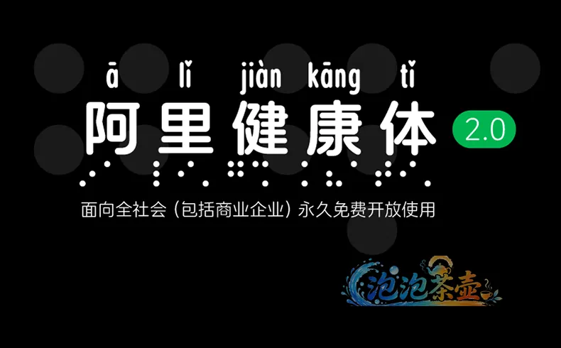 阿里健康体2.0中文拼音与盲文点位组合字形