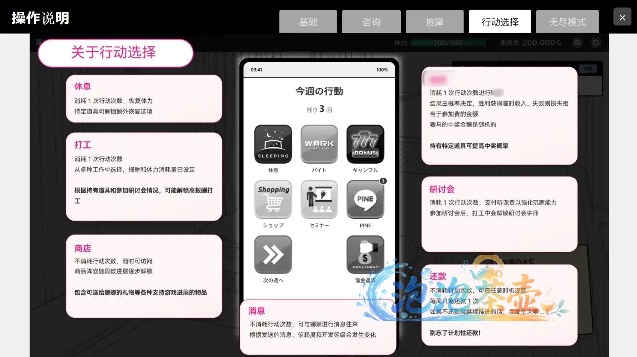 心跳加速!按摩 / DokiDoki Massage - 互动模拟 游戏教学说明界面