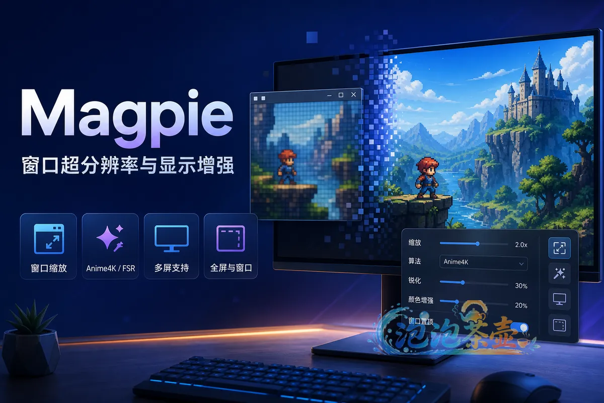 Magpie 窗口超分辨率与显示增强工具封面