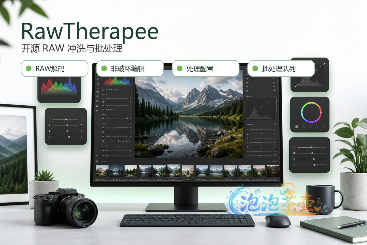 [RAW处理] RawTherapee – 开源 RAW 冲洗与批处理 | 多平台版